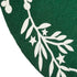 Handmade Green Christmas Tree Skirt in Felt - Cream Branches and Stars - 60" - ARCADIA HOME